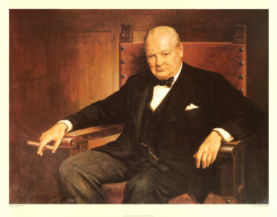 Winston Churchill fumando